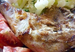 Рецепт: Изумительная курочка (окорочка) в мускатном орехе