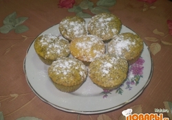 Рецепт: Кексы с маком и изюмом