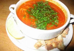 Томатно-куриный супчик