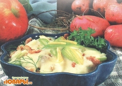 Рецепт: Салат картофельный с орехами