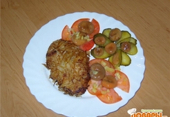 Куриное филе в картофельной стружке