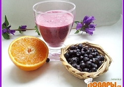 Рецепт: Чернично-банановый smoothie