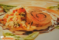 Восхитительный Мясной рулет (фаршированный травами)