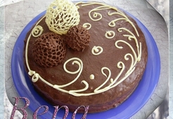 Шоколадный торт с брусничным суфле