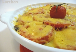 Грибы, запеченные с помидорами