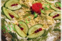 Шаг 10: последнюю пышку намазываем 1 стол.л. …