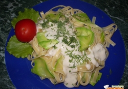 Рецепт: Паста с кабачками