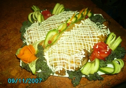 Рецепт: Курица, фаршированная блинами