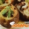 Картофель, фаршированный креветками 
