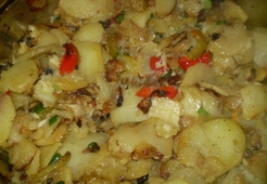 Жареная картошка с овощами
