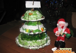 Рецепт: Торт "Трюфельная елка"