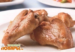 Рецепт: Запеченные куриные крылышки