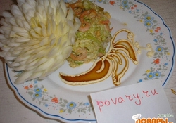 Рецепт: Креветка в раю