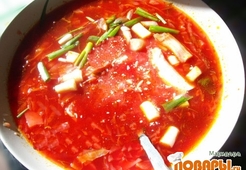 Постный борщ