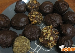 Рецепт: Домашние шоколадные конфеты