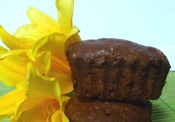 Рецепт: Маффины с апельсиновыми цукатами а ля брауни 