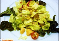 Лёгкий салат из морских гребешков