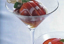 Пряные нектарины с йогуртом 