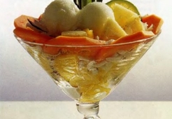 Вазочки щербета из лайма 