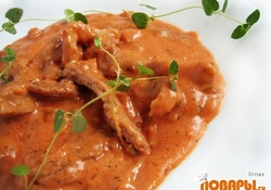 Рецепт: Паприкаш из мяса