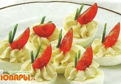 Закуска из яиц с сельдью