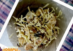 Рецепт: Теплый картофельный салат ассорти