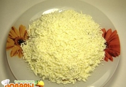 Салат с курицей и чесноком