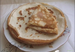 Рецепт: Тонкие блинчики