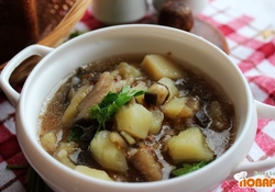 Рецепт: Суп с баклажанами (баклажанный суп)