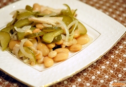 Салат из белой фасоли