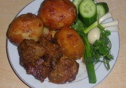 Рецепт: Казан-кабоб с луком