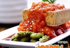 Тофу на аспарагусе 