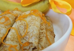 Блины с банановой начинкой