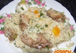 Рецепт: Утка с рисом