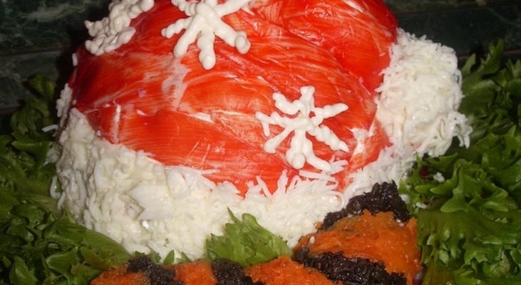 Закусочный торт "Тигр под колпаком"