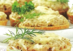 Рецепт: Рыбные тартинки